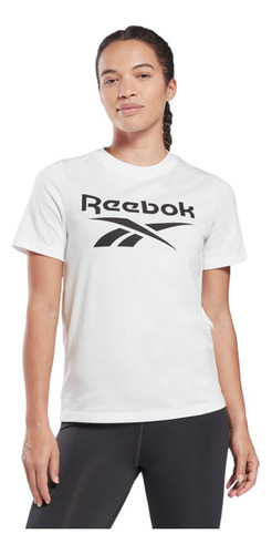 Playera Reebok Mujer Dama Entrenamiento Nd Boxy Blanco