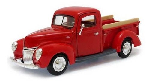 1940 Ford Pickup Veremelho - Escala 1:24 - Motormax