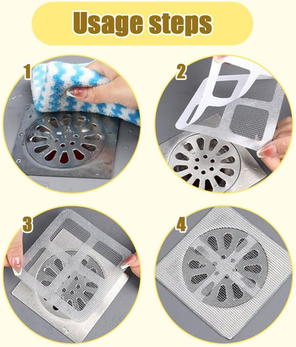 Filtro Desechable Multifuncional De 50 Piezas Para Drenaje D