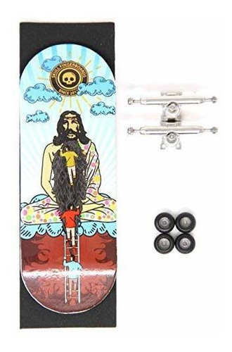 Bicicleta Y Patineta De D Skull Fingerboards Hippie Jesus 34