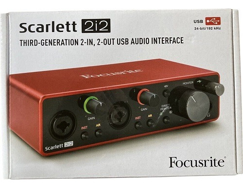 Focusrite Scarlett 2i2 Studio 3rd Generation Recording Pack