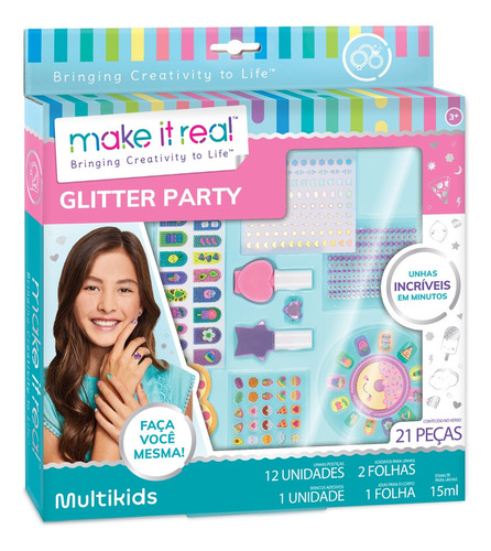 Kit Unhas My Style By Make It Real Glitter Multikids Br2003