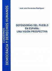 Libro Defensorías Del Pueblo En España: Una Visión  Original