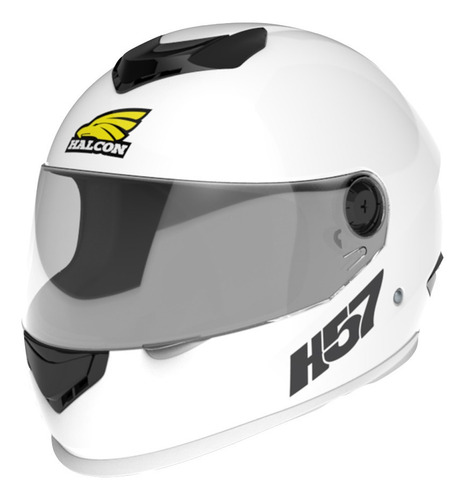 Casco Moto Halcon H57 Integral Blanco Tienda Oficial