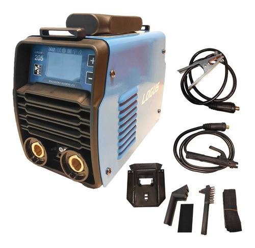 Imagen 1 de 7 de Soldadora Electrica Inverter Electrodo Tig Lcd Sli205 Logus