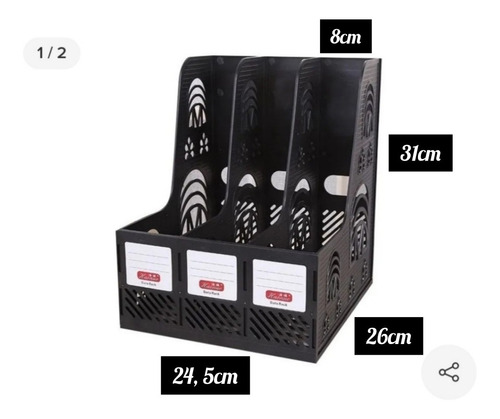 Revistero Archivador Vertical Triple Plástico Organizador