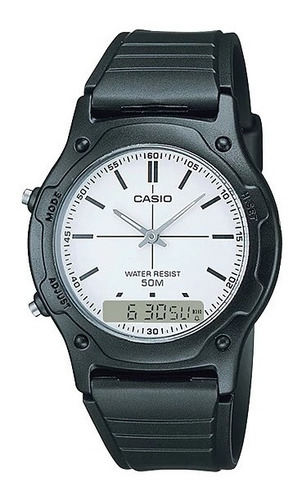 Casio Aw-49he-2 Azul Relogio Anadigi Cronometro Calendário Alarme Dual Time Prova Dágua 50m Original Nf Pronta Entrega