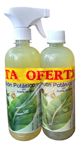 Pack Jabón Potásico Con Aceite De Neem 500 Cc. + Recarga