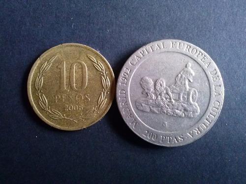 Moneda España 1991 200 Pesetas Níquel (c13)