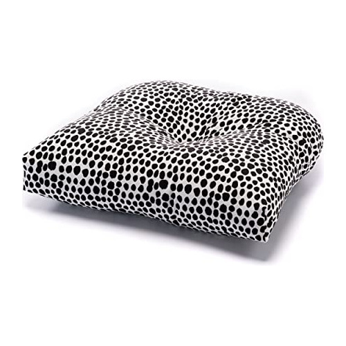 Standard Single U Outdoor Chair Cushion, Black/white