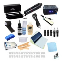 Comprar Kit Pen Tatuaje Maquina + Cartuchos + Accesorios + Insumos