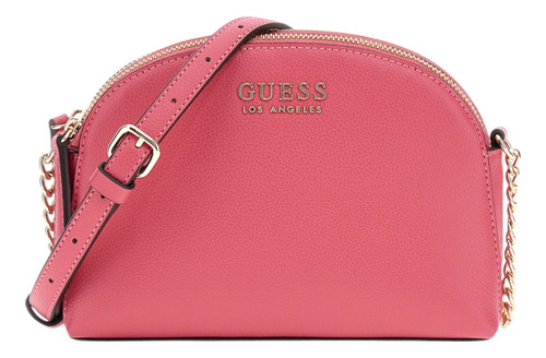 Bolsa Guess Factory Pg977170-ras Acabado de los herrajes Níquel Color Rosa Correa de hombro Rosa Diseño de la tela Lisa