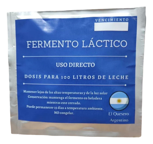 Kit Fermento Para Quesos Semiduro + Tela + Colorante Semiduro