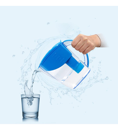 Jarra De Agua Casera 3,5 L Capacidad 7 Hervidor De Red Azul.