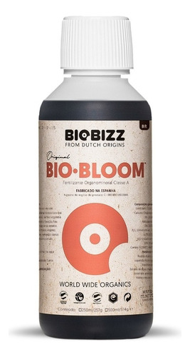 Fertilizante Bio Bloom 250ml Biobizz Floração Cultivo Indoor