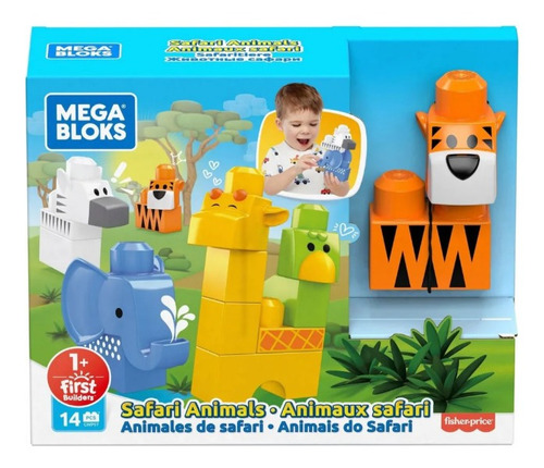 Mega Bloks Animales Del Safari 14 Piezas