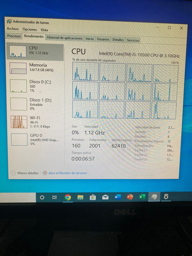 Intel Core I5-10500 X239k410 Procesador (Usado)