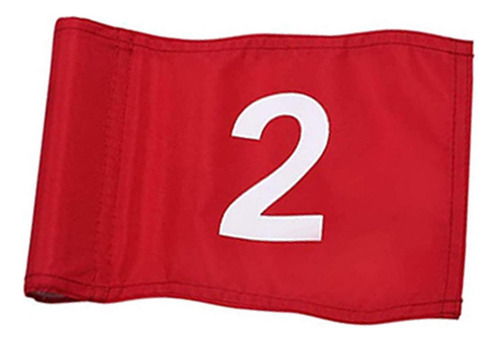 2 Banderas De Golf Con Bandera De Pin Insertada En Tubo, 2