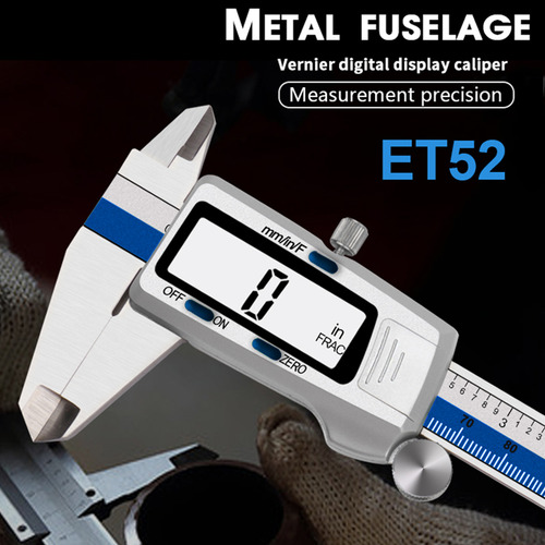 Calibre Digital Com Lcd, Aço Inoxidável, 3 Unidades