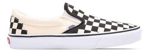 Tenis Sin Género Vans Slip-on Color Blanco/negro/blanco - Adulto 6.5 Us