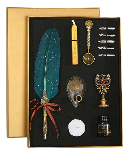 Asd Juego De Plumas Y Tinta Vintage Pluma Brillante