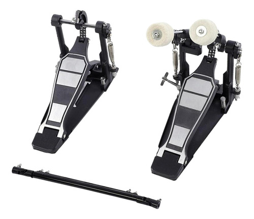 Pedal De Contrabajo Portátil Para Batería Cadena Doble