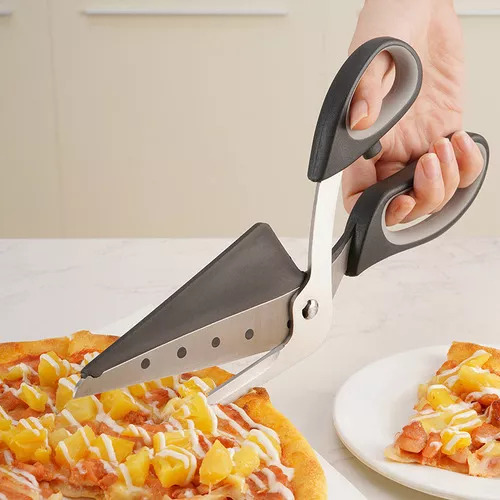 2in1 Pizza Shovel Scissors Waterproof Easy Cut Stainless.