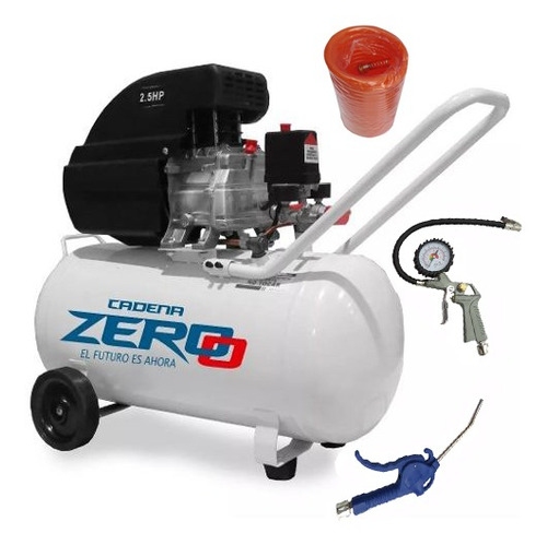 Compresor De Aire 50 Litros 2,5 Hp Zero Portátil Kit 3 Acces