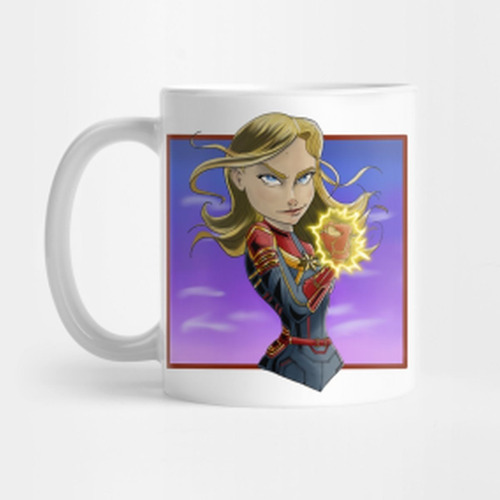 Taza Capitana Marvel Vengadores Freekomic A13