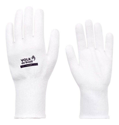 Luva Proteção Tricotada Branca Therma Volk