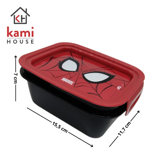 Pote Com Travas Marmita Homem Aranha 630ml