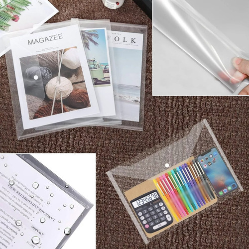 De 20pcs Carpetas Folder Plastico Plastico Documento A4 De