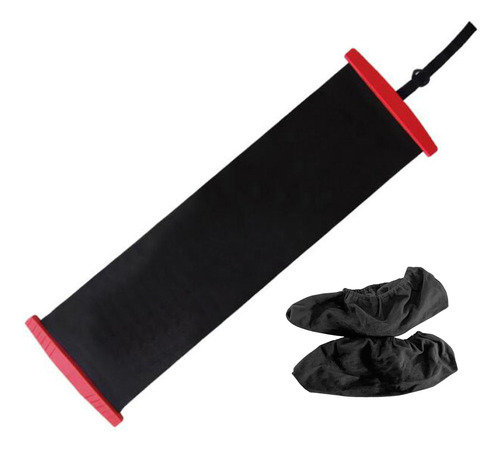 Tabla Deslizante Para Hacer Ejercicio, Placa Negro 200mx50cm
