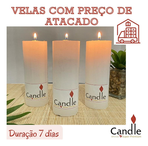 Kit De 10 Velas 7 Dias 260g Imagem São Jorge