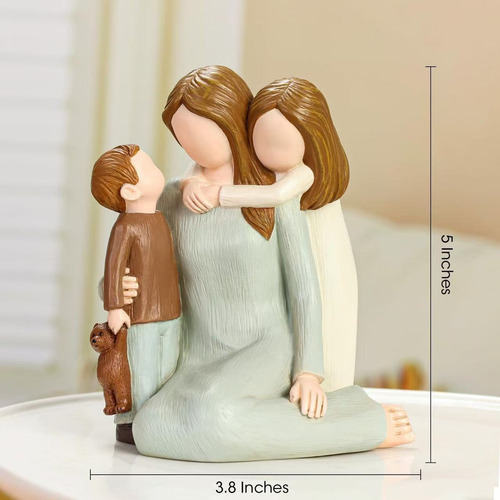 Jk Adornos Pequeños For El Día De La Madre (familia De 3)