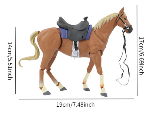Figura De Caballo Realista, Modelo De Caballo Marrón