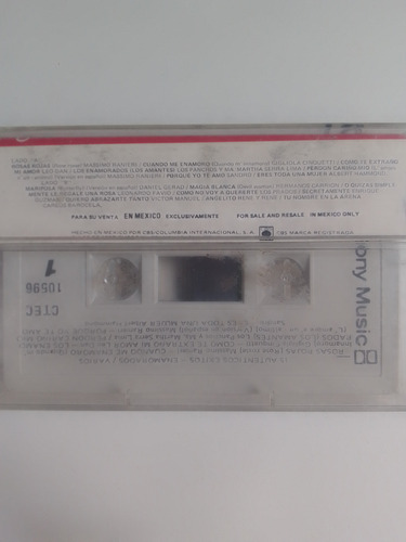 Cassette 15 Autenticos Exitos Enamorados Cbs Columbia 1983 Estándar (Usado)