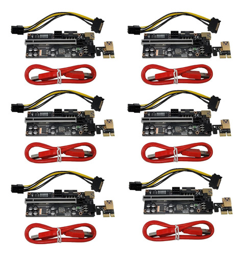 Nerd Gearz 6 Pack Pci-e 16x A 1x Gpu Ver010s Más Elevador (d