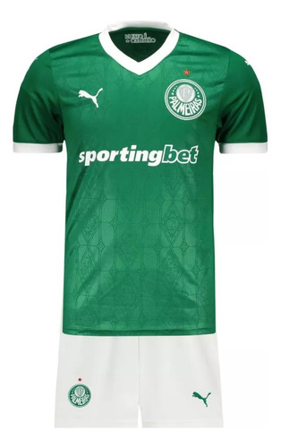 Kit Infantil Palmeiras Verde 2025/26 A Pronta Entrega