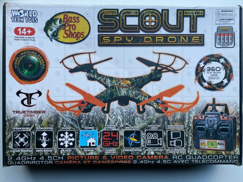 Bass Pro Shops Scout Live Feed Wi-fi Remote Control Drone