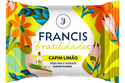 Sabonete Em Barra Francis Brasilidades Capim Limão 80g