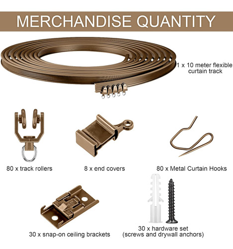 Riel De Cortina Curvo Flexible Techo Plegable, Montaje ...