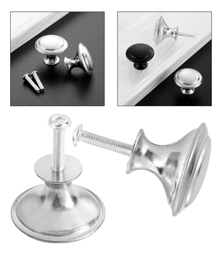 3 Pomos Para Puertas Con Tornillos Tiradores Especiales Para