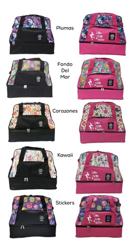 Imagen 7 de 7 de Combo Bolso De Patin Cajon Estampado Yuco + Cubre Patin