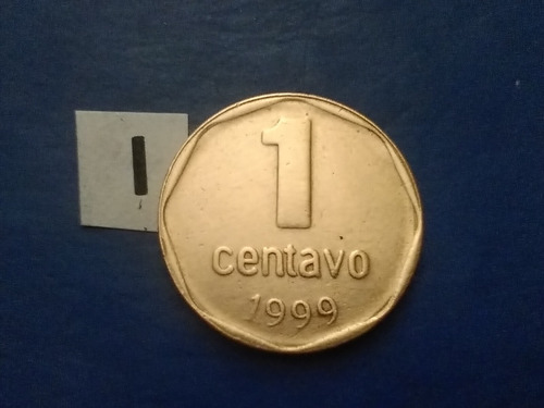 Argentina 1 Centavo Moneda 1999 Cobres Argentinos Money Arge