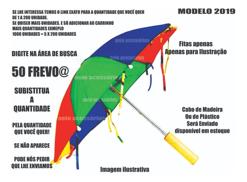 40 Adereço Mini Sombrinha Frevo@ Guardachuva Dança Festas A@