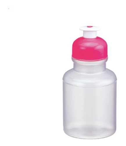 Squeeze Kids Em Plástico Transparente/rosa 300ml - Panamby