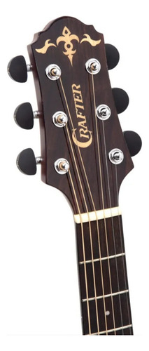 Violão Crafter Grand Auditorium Hg 800ce Eq Pl-t Nv T Solid Cor Natural Orientação Da Mão Destro