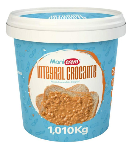 Manicrem Pasta De Amendoim Integral 100% Amendoim - 1kg