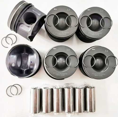 Kit 6 Pistones Con Anillos Std Land Rover Range 3.0 Tdv6 